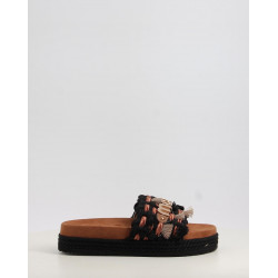 MONOBAND ROPE SANDAL FRINGES BIG LETTER LOGO