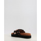 MONOBAND ROPE SANDAL FRINGES BIG LETTER LOGO