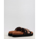MONOBAND ROPE SANDAL FRINGES BIG LETTER LOGO