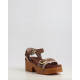 HIGH HEEL WOOD CLOG BUCKLE