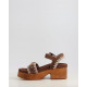 HIGH HEEL WOOD CLOG BUCKLE