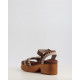 HIGH HEEL WOOD CLOG BUCKLE