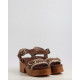 HIGH HEEL WOOD CLOG BUCKLE