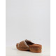 LOW HEEL WOOD CLOG WITH BUCKLE