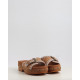 LOW HEEL WOOD CLOG WITH BUCKLE